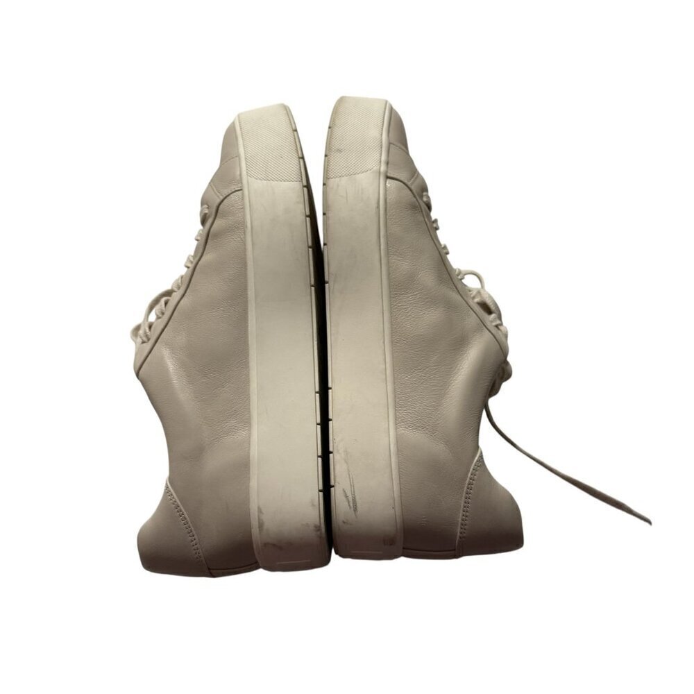 Vince Womens Cream/Ivory benefield Leather Platform Sneakers Size 9 - Picture 7 of 10
